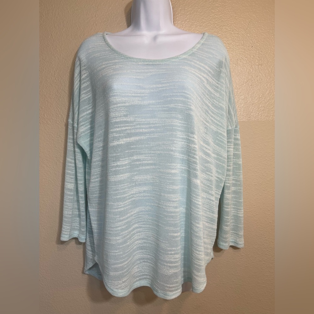 Olive & Oak Soft Mint Striped Long Sleeve Top